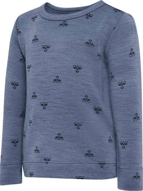 Hovedbilde Mini Wool T-Shirt LS, Flint Stone - Hummel