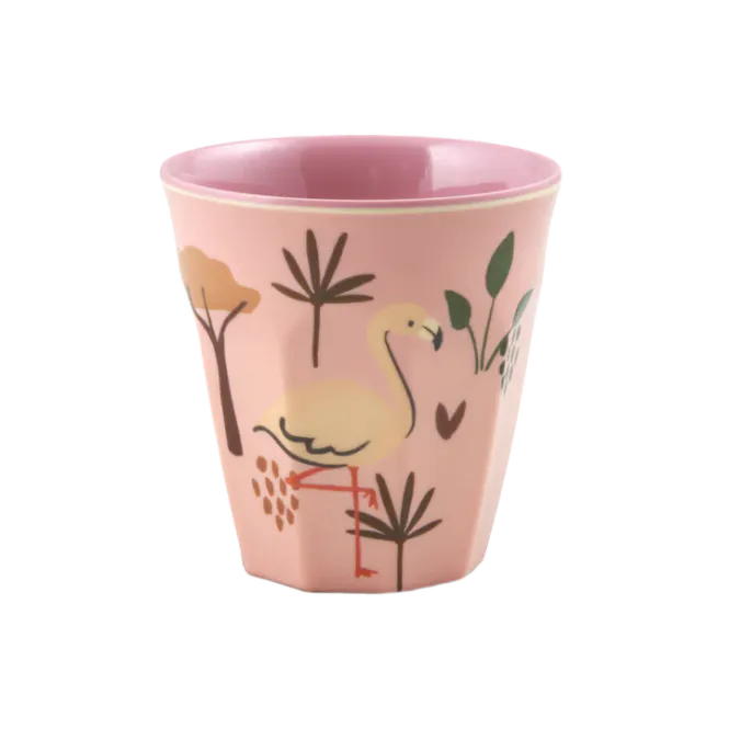 Hovedbilde Kopp i Melamin - Pink Jungle Animal Print - Small ...