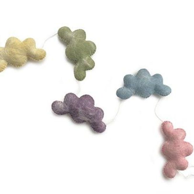 Hovedbilde Girlander - Skyer, Pastel