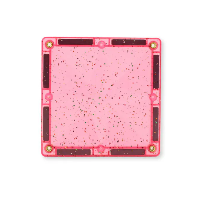Hovedbilde Glitter Tiles Pack Transparent/Pink 16 pc
