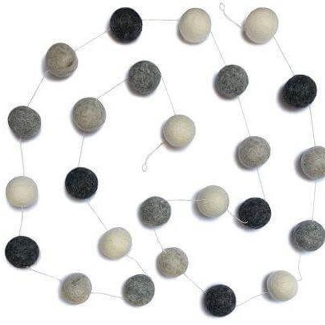 Hovedbilde Girlander - Kuler, Grå