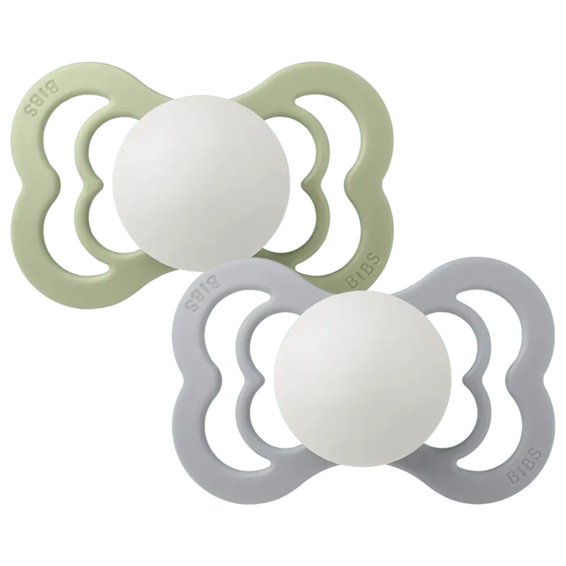 BIBS Supreme GLOW Str.2 - Silicone - 2.pk